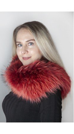 Scaldacollo in marmotta scandinava rosso chiaro
